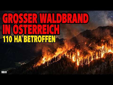 Großer Waldbrand in Österreich – 110 Ha betroffen