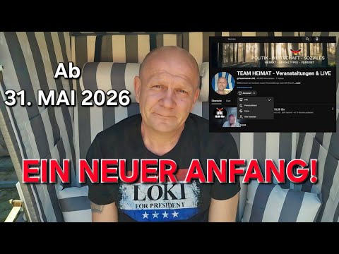 IN EIGENER SACHE: AB 31. MAI NEUER VERANSTALTUNGS & LIVE KANAL!