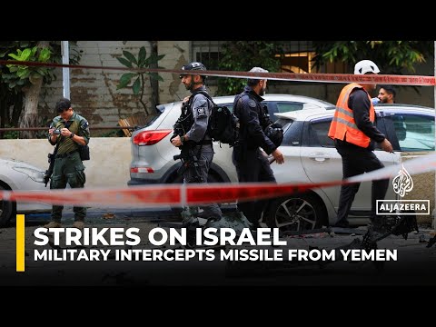 Israeli military says its defence systems intercepted a missile launched from Yemen Israeli military says its defence systems intercepted a missile launched from Yemen