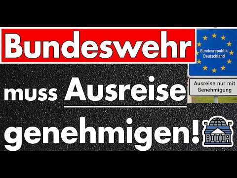 Jeder darf rein, Deutsche aber nur mit Genehmigung der Bundeswehr raus? Vorbereitung auf Krieg!