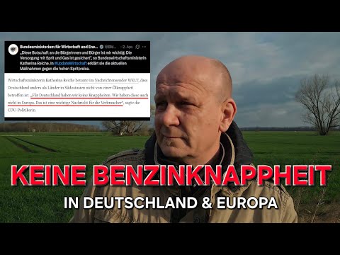 KEINE BENZINKNAPPHEIT, ABER DEUTSCHLAND SOLL SICH EINSCHRÄNKEN?