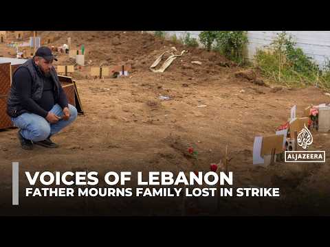Lebanese father mourns family lost in deadly Israeli strike in Tyre Lebanese father mourns family lost in deadly Israeli strike in Tyre