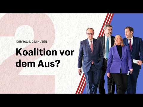 Merz bleibt vage: CDU-Politiker erwartet Bruch von Schwarz-Rot | Der Tag in 2 Minuten