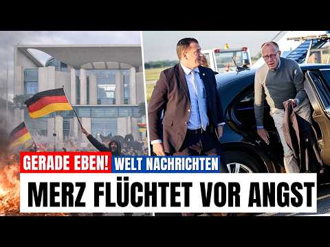 MERZ FLIEHT vor seinem eigenen Volk! Demo Eskaliert – Militär im Einsatz