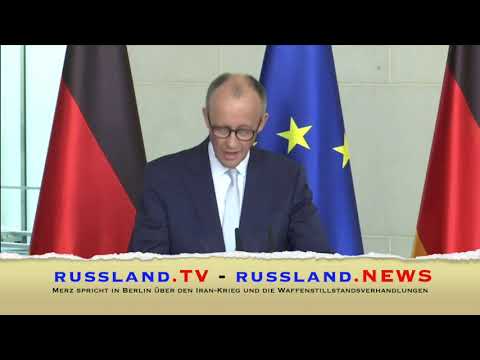 Merz spricht in Berlin über den Iran Krieg und die Waffenstillstandsverhandlungen