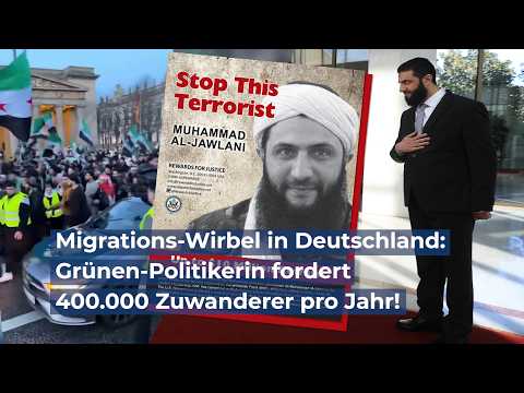 Migrations-Wirbel in Deutschland: Grünen-Politikerin fordert 400.000 Zuwanderer pro Jahr!