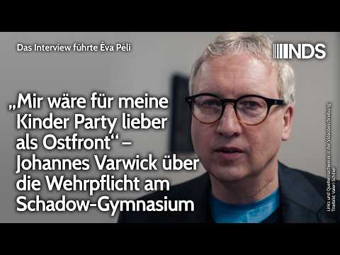 „Mir wäre für meine Kinder Party lieber als Ostfront“ – Johannes Varwick über die Wehrpflicht | NDS