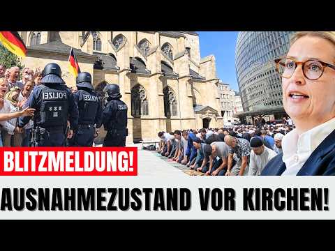 MUSLIME BETEN VOR KIRCHE — Christen schlagen ZURÜCK! MUSLIME BETEN VOR KIRCHE — Christen schlagen ZURÜCK!