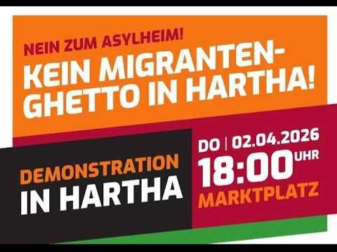 „Nein zum Asylheim!“ Hartha 2.4.26