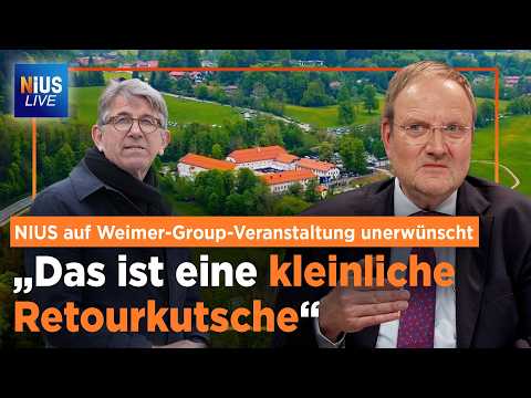 Nicht Willkommen! Weimer-Group will NIUS nicht beim Tegernsee-Gipfel | NIUS Live vom 17.04.2026
