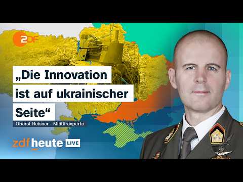 Oberst Reisner: Warum die Ukraine bei Drohnen und Kampfrobotern im Vorteil ist | ZDFheute live