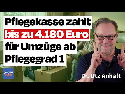 Pflegegeld: Kasse zahlt bis zu 4.180 Euro für Umzüge ab Pflegegrad 1