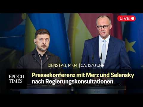 Pressekonferenz mit Merz und Selenskyj nach deutsch-ukrainischen Regierungskonsultationen