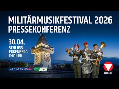 Pressekonferenz Präsentation des Militärmusikfestivals 2026 in Graz