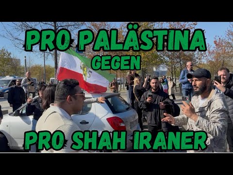 Pro Palästina Aktivisten gegen Pro Shah Iraner in Berlin | 23.04.2026
