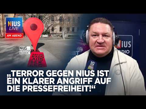 Redaktionsgebäude markiert: Die Antifa bläst zum Angriff auf NIUS | NIUS Live am Abend vom 17.04.26