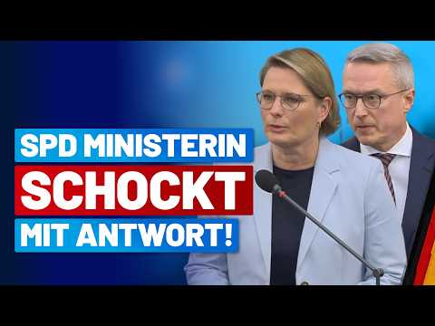Regierungsbefragung: SPD-Ministerin schockt mit Antworten zu Gewalt an Frauen!