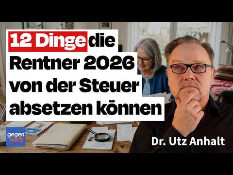 Rente: 12 Dinge, die Rentner 2026 von der Steuer absetzen können