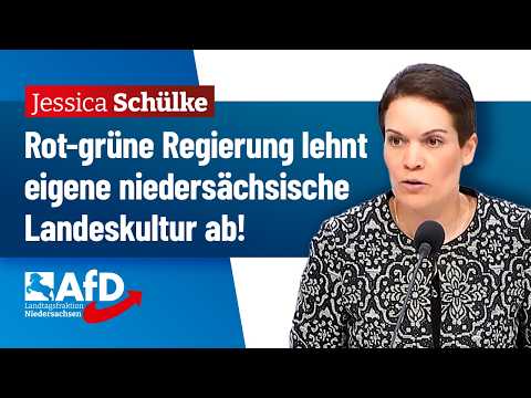Rot-grüne Regierung lehnt eigene niedersächsische Landeskultur ab! – Jessica Schülke (AfD)