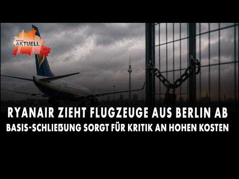 Ryanair zieht Flugzeuge aus Berlin ab – Basis-Schließung sorgt für Kritik an hohen Kosten