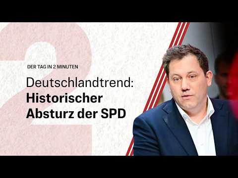 SPD stürzt auf Tiefstand – Koalition verliert weiter an Zustimmung | Der Tag in 2 Minuten
