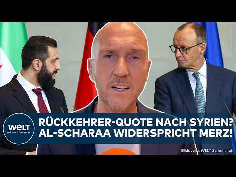 SYRIEN: Paukenschlag! Al-Scharaa widerspricht Merz bei Rückkehrer-Quote von Flüchtlingen