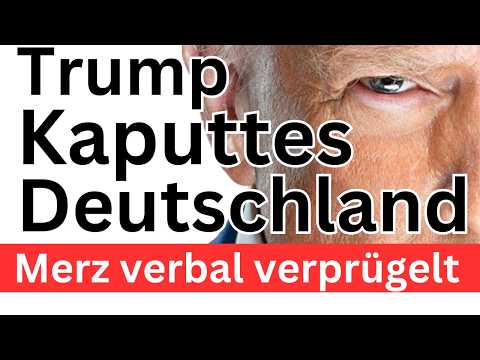 Trump demontiert Merz ❌ weltweite Demütigung ❌