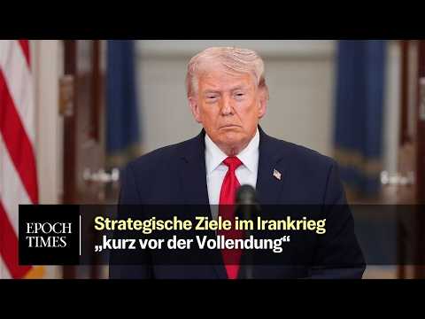 Trump: US-Ziele im Irankrieg „kurz vor der Vollendung“ –  neuer Präsident „weniger radikalisiert “