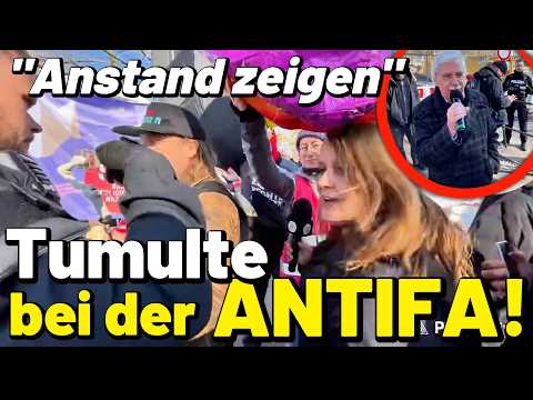 Tumulte bei ANTIFA Demo 😱 „Gastfreundschaft, Mitmenschlichkeit &  Nächstenliebe“ AfD Magdeburg
