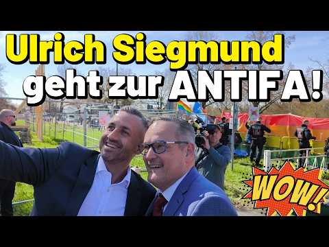 Ulrich Siegmund geht zur ANTIFA! 💥 Gegendemo AfD Landesparteitag Magdeburg Sachsen-Anhalt flippt aus