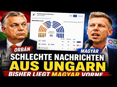Ungarn-Wahl SCHOCK: Magyar liegt plötzlich vor Orbán! Ungarn-Wahl SCHOCK: Magyar liegt plötzlich vor Orbán!