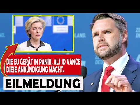 Wenn Ursula das nicht tut, wird JD Vance die US Verteidigung Europas beenden