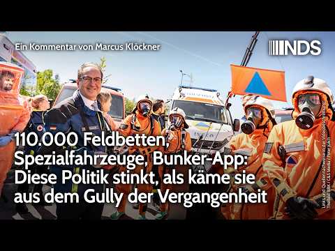 110.000 Feldbetten, Spezialfahrzeuge, Bunker-App: Diese Politik stinkt | NachDenkSeiten-Podcast
