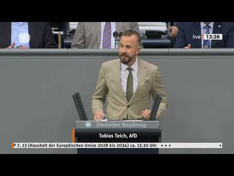 2 BILLIONEN EURO?! 💥 AfD schlägt ALARM wegen EU-Haushalt! | Tobias Teich rechnet ab 2 BILLIONEN EURO?! 💥 AfD schlägt ALARM wegen EU-Haushalt! | Tobias Teich rechnet ab