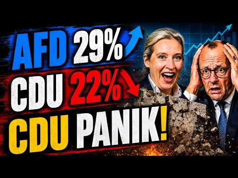 AfD bei 29%! CDU stürzt auf 22% Jetzt bricht Panik in der CDU aus
