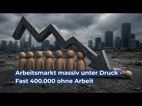 Arbeitsmarkt massiv unter Druck – Fast 400.000 ohne Arbeit