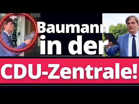 Baumann stürmt wutentbrannt in die CDU Zentrale und zerlegt die gesamte Partei!