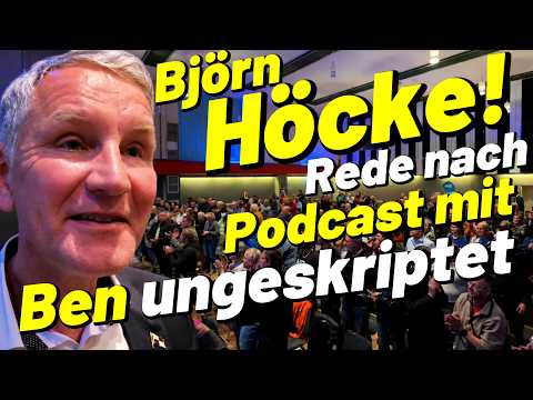 Björn HÖCKE Rede nach Podcast Ben ungeskriptet 🇩🇪 Saal ist begeistert! AfD Bürgerdialog Eisenach