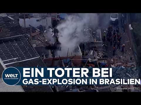 BRASILIEN: Gewaltige Gas-Explosion erschüttert São Paulo und tötet einen Mann