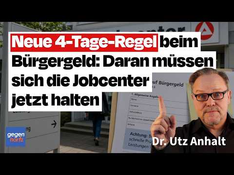 Bürgergeld: Neue 4-Tage-Regel beim Bürgergeld: Daran müssen sich jetzt die Jobcenter halten