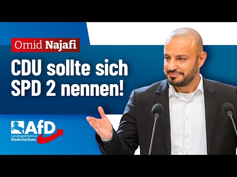CDU sollte sich SPD 2 nennen! – Omid Najafi (AfD)