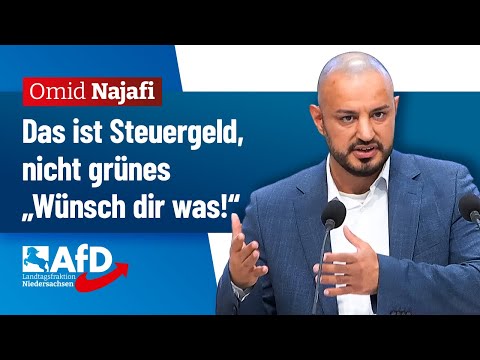 Das ist Steuergeld, nicht grünes „Wünsch dir was!“ – Omid Najafi (AfD)