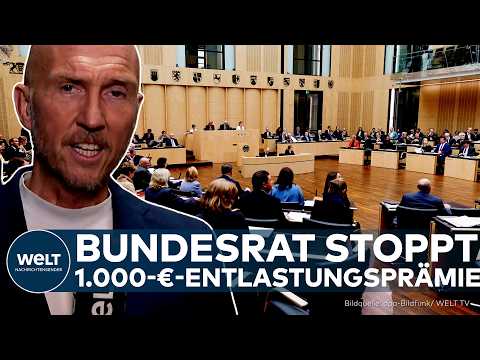 DEUTSCHLAND: Bundesrat stoppt Entlastungsprämie – Ampel kassiert nächste Niederlage!