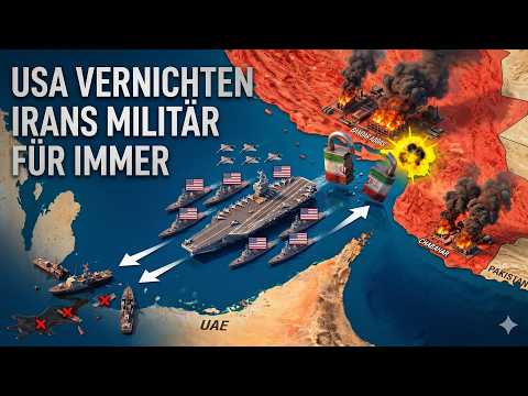 Die USA vernichten Irans militär in Hormuz brutal und das regime hat nun keine macht mehr