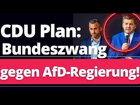 EIL: Erste CDU Politiker diskutieren „Bundeszwang“ um AfD-Regierung zu entmachten!!! EIL: Erste CDU Politiker diskutieren „Bundeszwang“ um AfD-Regierung zu entmachten!!!