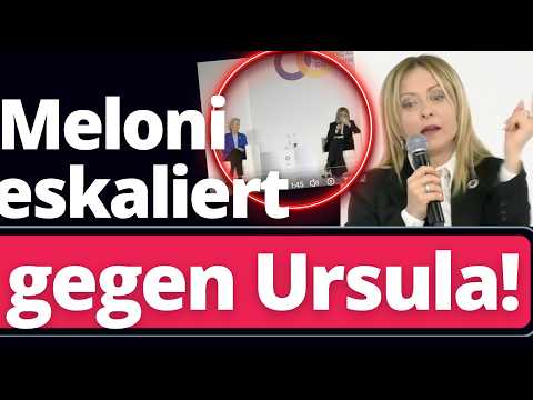 Eil: Meloni hält von der Leyen heftige Standpauke!