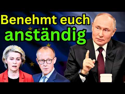 EU-Kriegstreiber müssen nach Putins Regeln spielen. Hetze gegen Russland hat jetzt Konsequenzen