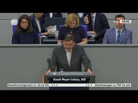 💥 BUNDestag-SKANDAL! Knuth Meyer Soltau: Schutz vor Gewalt braucht Spanien-Modell! AfD 🔥