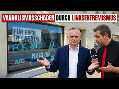 🔨🔥 Schon wieder ein linksextremistischer Vandalismusangriff auf das AfD-Bürgerbüro‼️