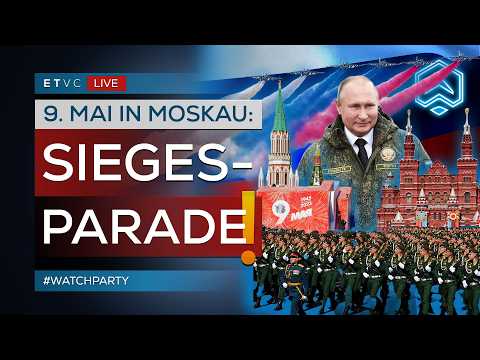 🔴 RUSSLAND: 9. MAI Siegesparade LIVE vom ROTEN PLATZ in MOSKAU! | #WATCHPARTY